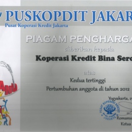 Prestasi & Penghargaan CU Bina Seroja