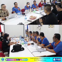 KSP CU Bina Seroja melakukan Studi Lapangan ke KSP CU Bererod Gratia Matraman. Sabtu,15 Oktober 2022