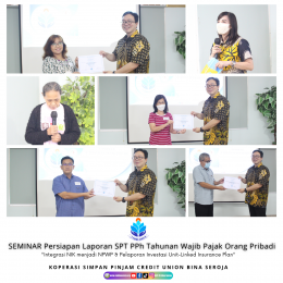 SEMINAR Persiapan Laporan SPT PPh Tahunan Wajib Pajak Orang Pribadi  