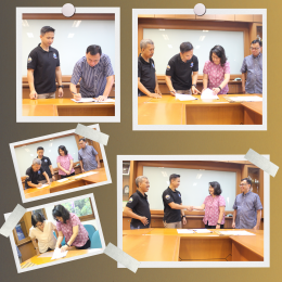 Penandatanganan kontrak kerjasama KSP CU Bina Seroja Dengan Gereja Katolik St.Andreas Paroki Kedoya Jakarta Barat