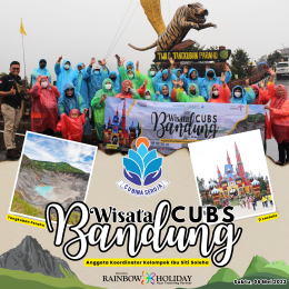 Wisata Anggota Koordinator Kelompok CUBS Ibu Siti Soleha ke Tangkuban Perahu bersama @rainbowholiday88