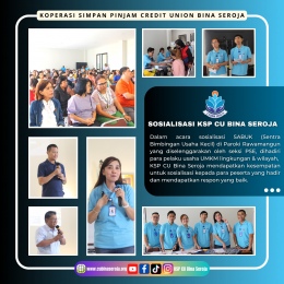 Dalam acara sosialisasi SABUK (Sentra Bimbingan Usaha Kecil) 